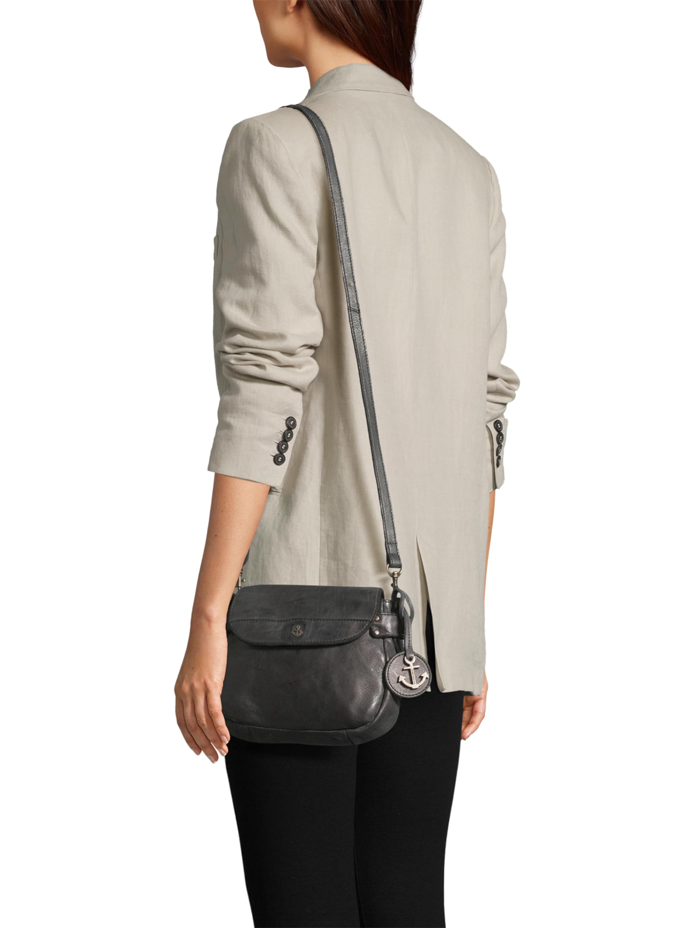 Harbour 2nd Umhängetasche 'Anchor Love Lilou' in Schwarz: Vorderseite