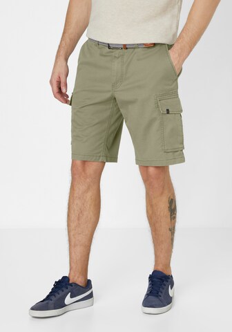 REDPOINT Regular Cargoshorts in Grün: Vorderseite