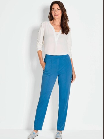 Goldner Tapered Broek 'Sara' in Blauw