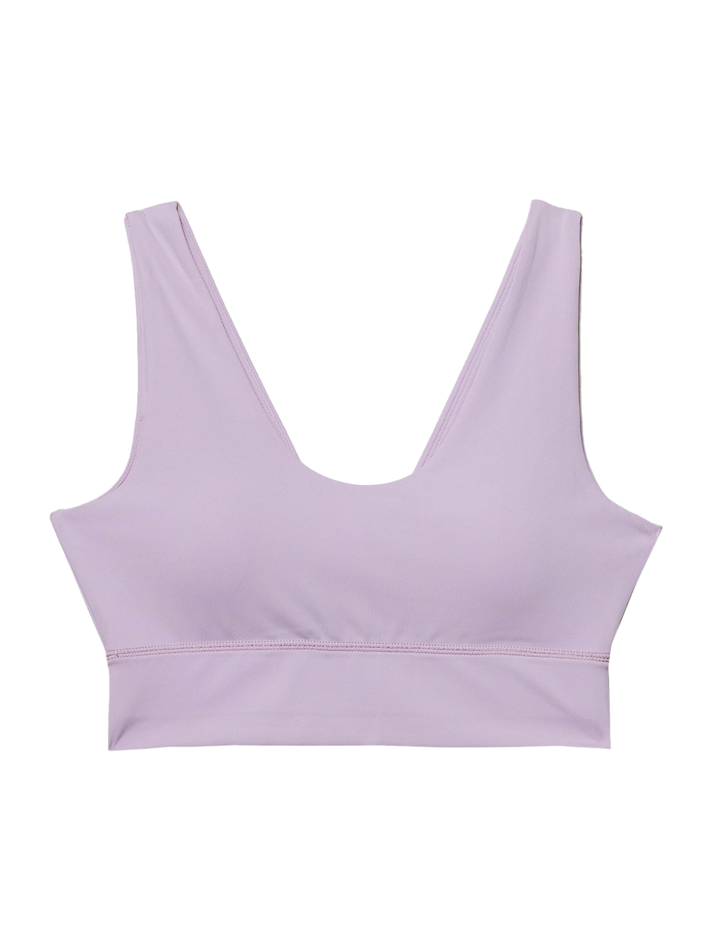 4F Bustier Sport-BH in Lila: Vorderseite