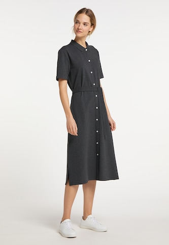 DreiMaster Maritim Shirt Dress in Grey: front