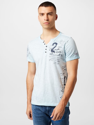 CAMP DAVID Shirt 'Cinque Terre' in Blue: front