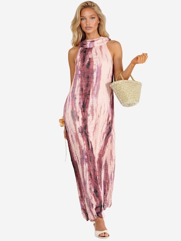 Qu Style - Vestido 'Maxi' em rosa