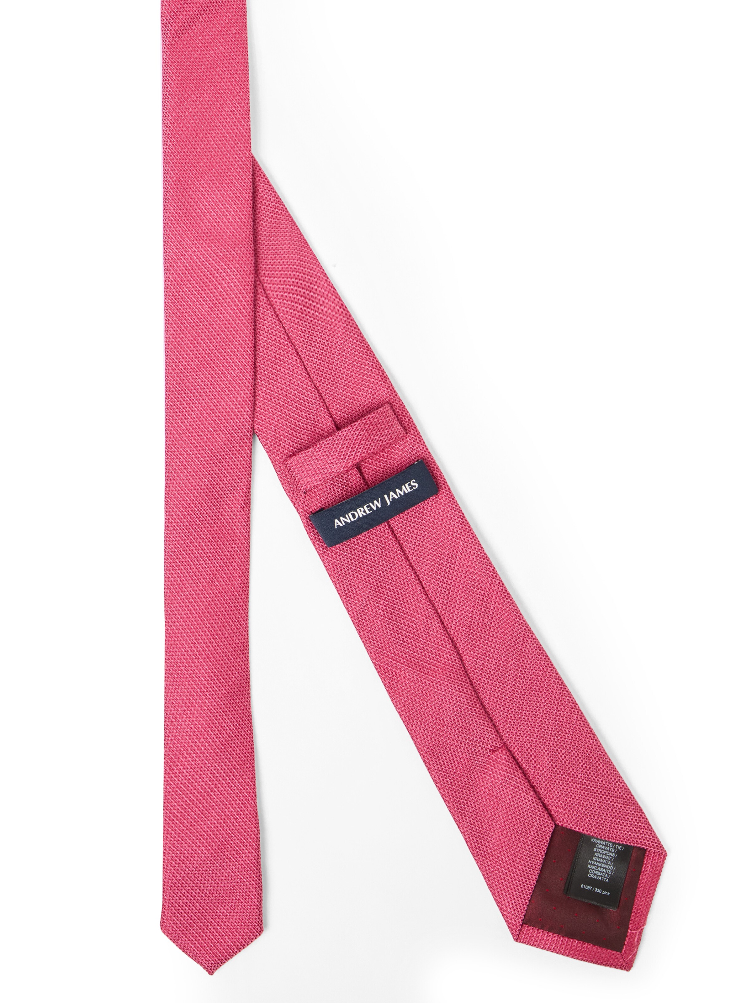 Cravate Andrew James en rose