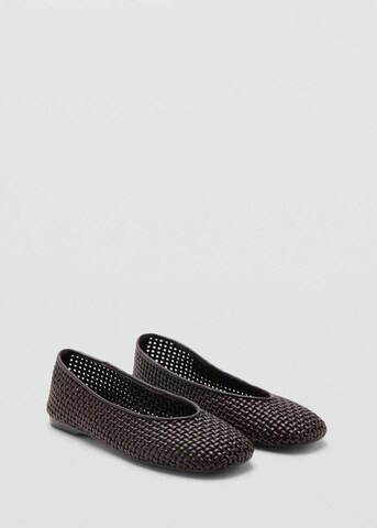 MANGO Ballet Flats 'Cidia' in Brown