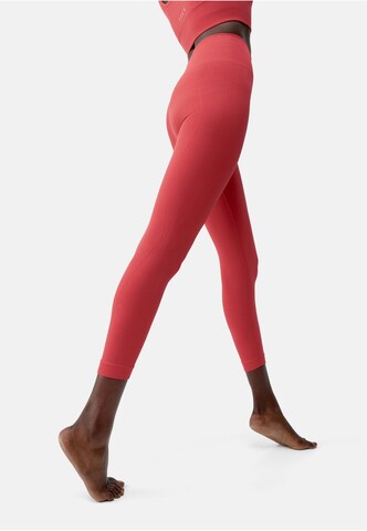 Born Living Yoga Skinny Leggings 'Blume' in Rood