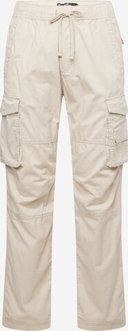 Regular Pantalon cargo HOLLISTER en beige : devant