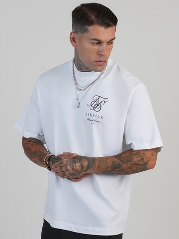 SikSilk Shirt in White: front