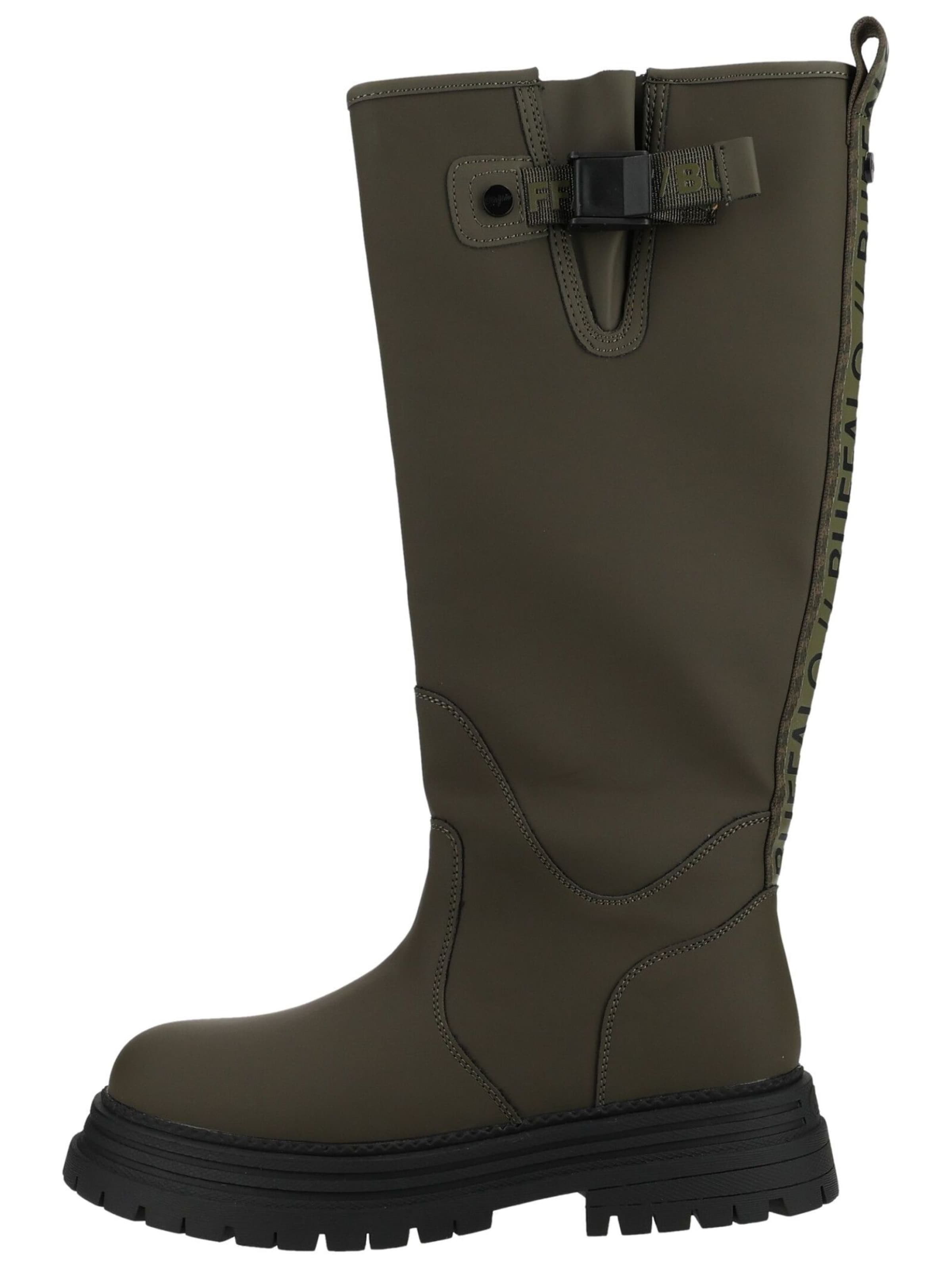 BUFFALO Boot in Green: side