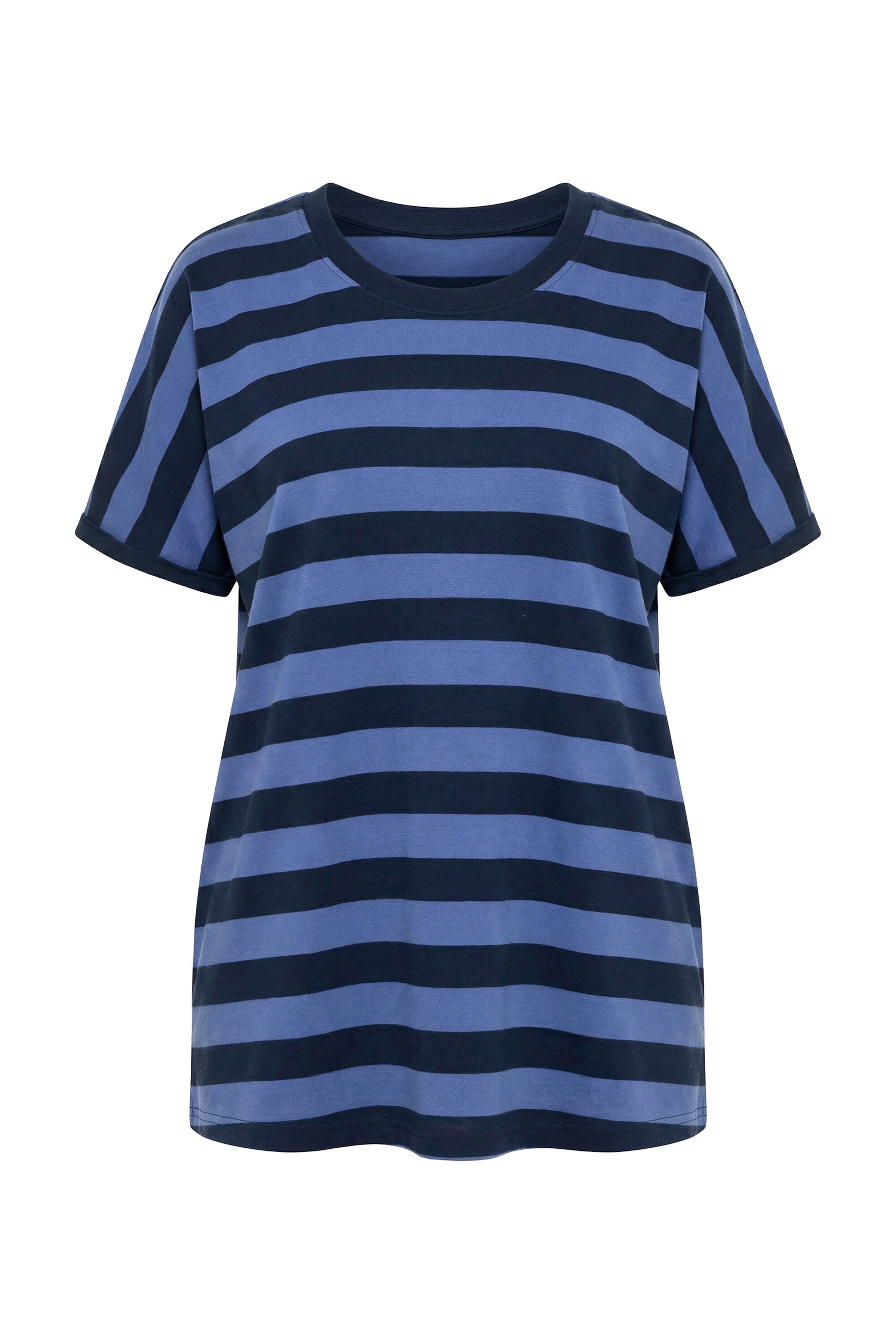 Ulla Popken Shirt in M-L in de kleur Blauw / Marine, Productweergave