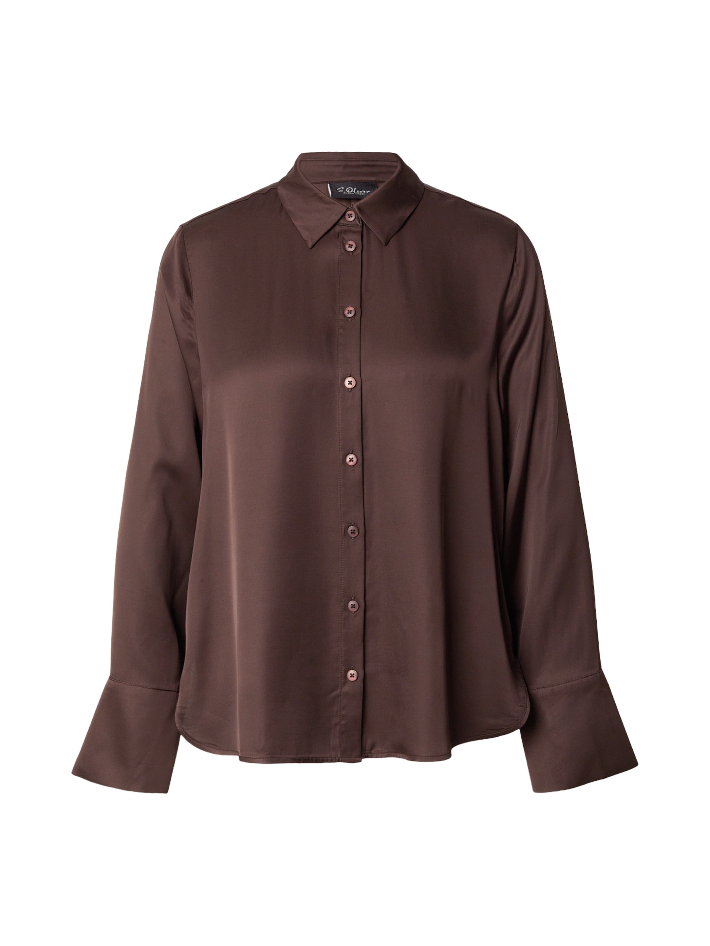 s.Oliver Bluse i XS i mørkebrun, Produktvisning
