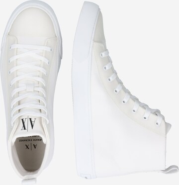 ARMANI EXCHANGE High-Top Sneakers in White