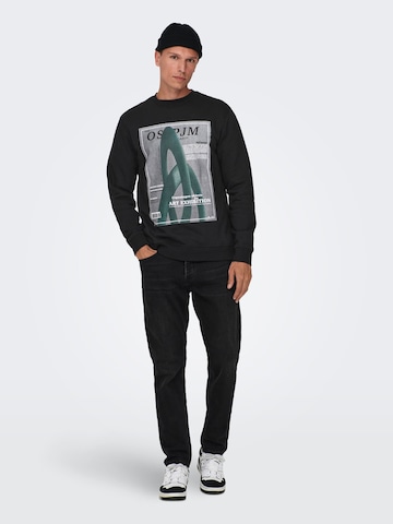 Felpa di Only & Sons in nero