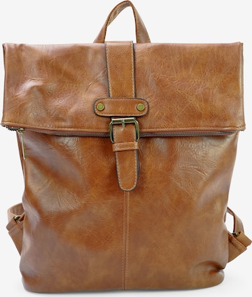 HARPA Rucksack 'LIMA' in Braun: Vorderseite