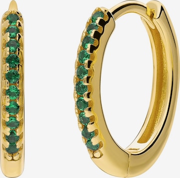 Boucles d'oreilles Lucardi en or : devant