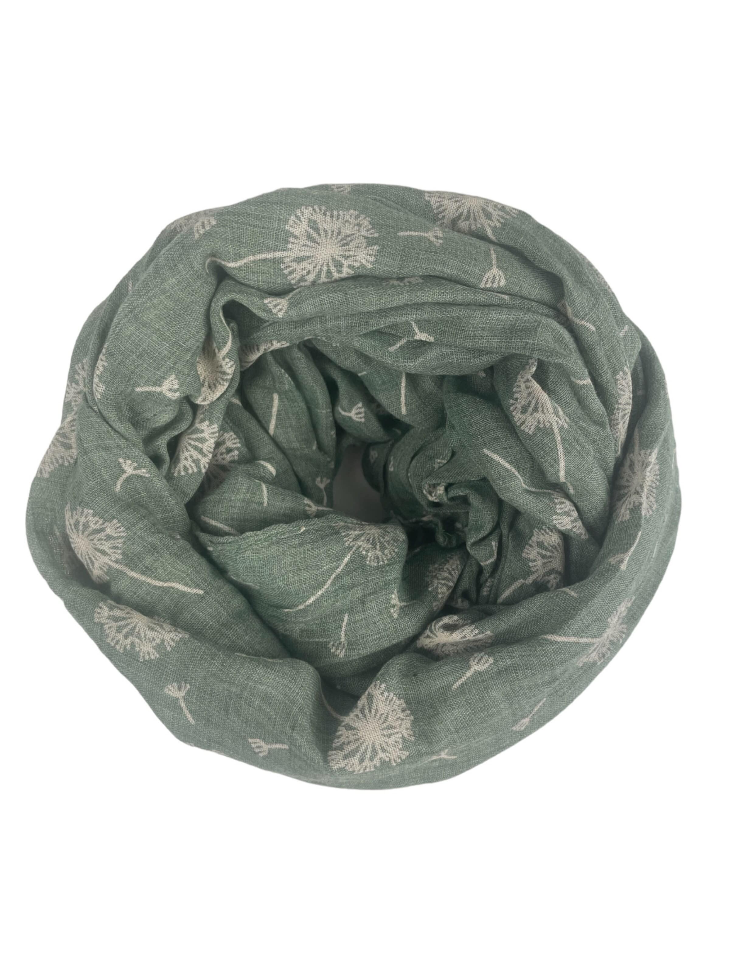 Scaldacollo 'Löwenzahn' di Kumixi in verde: frontale