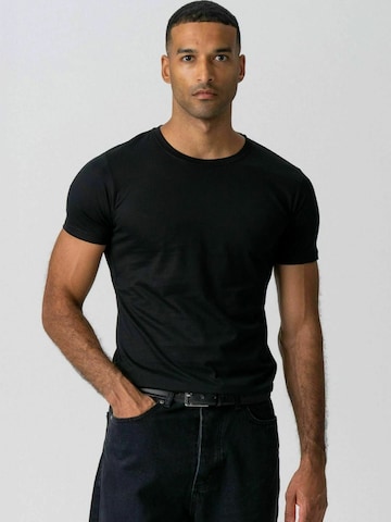 TEESHOPPEN Regularny krój Koszula ' Muscle T ' w kolorze czarny: przód