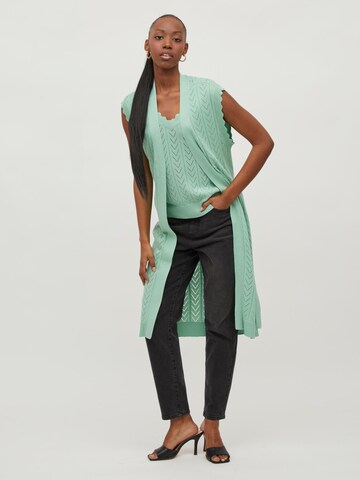 VILA Knitted Vest 'Shelly' in Green: front