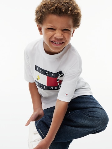 TOMMY HILFIGER Μπλουζάκι 'PEANUTS' σε λευκό