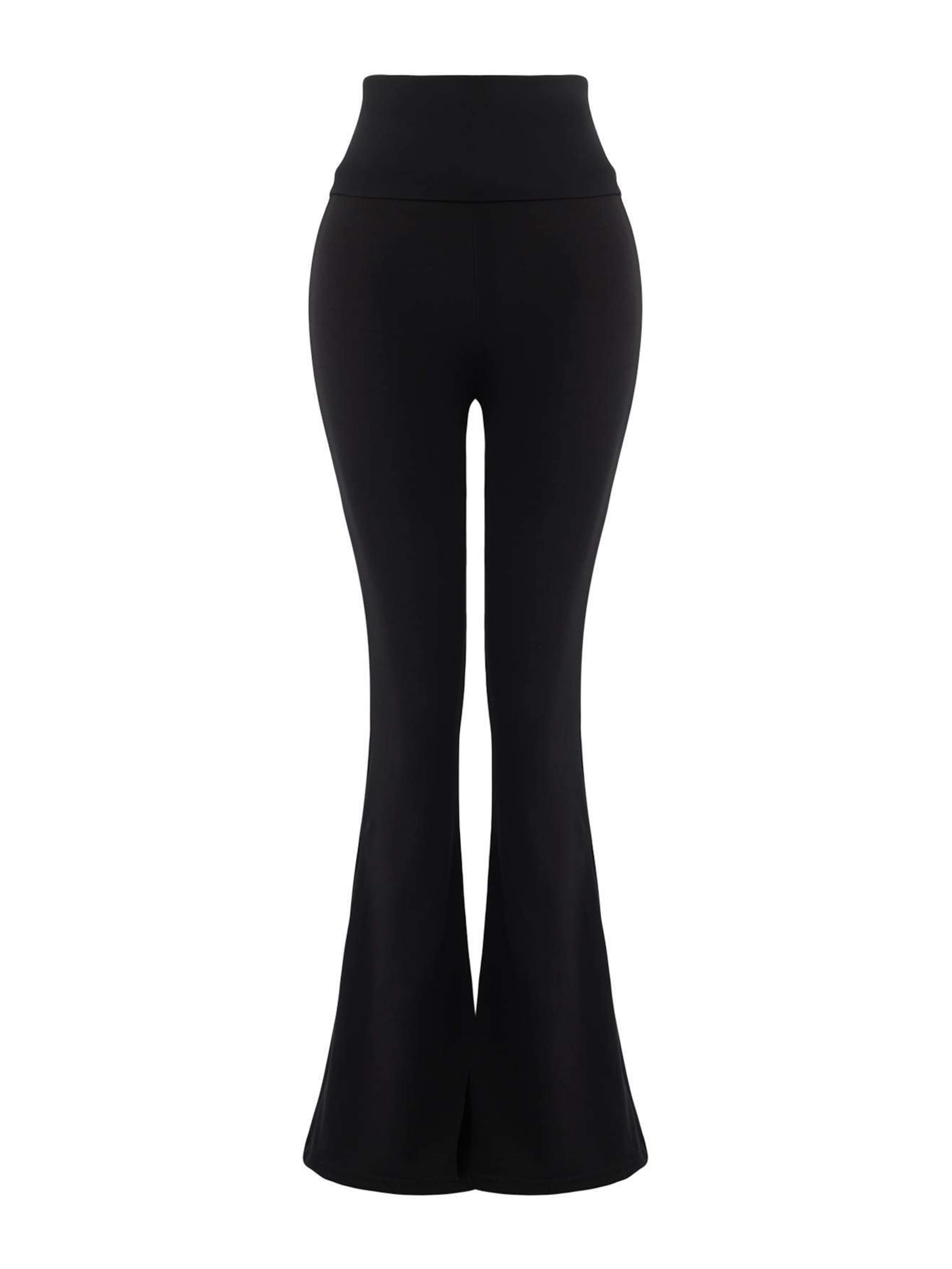 Trendyol Расклешенный Леггинсы в Черный