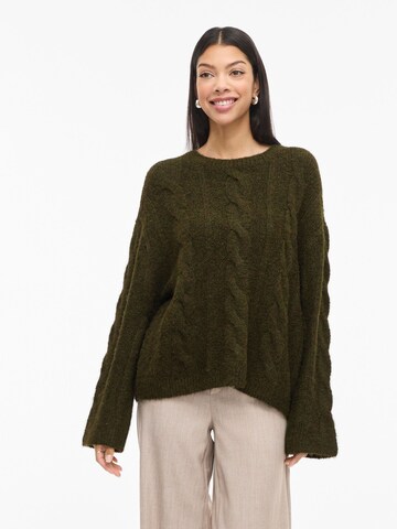 VILA Trui 'VIMARLEY' in Bruin: voorkant