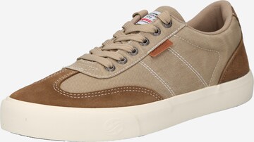 Baskets basses Dockers by Gerli en beige : devant