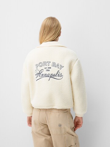 Bershka Between-season jacket in Beige: front