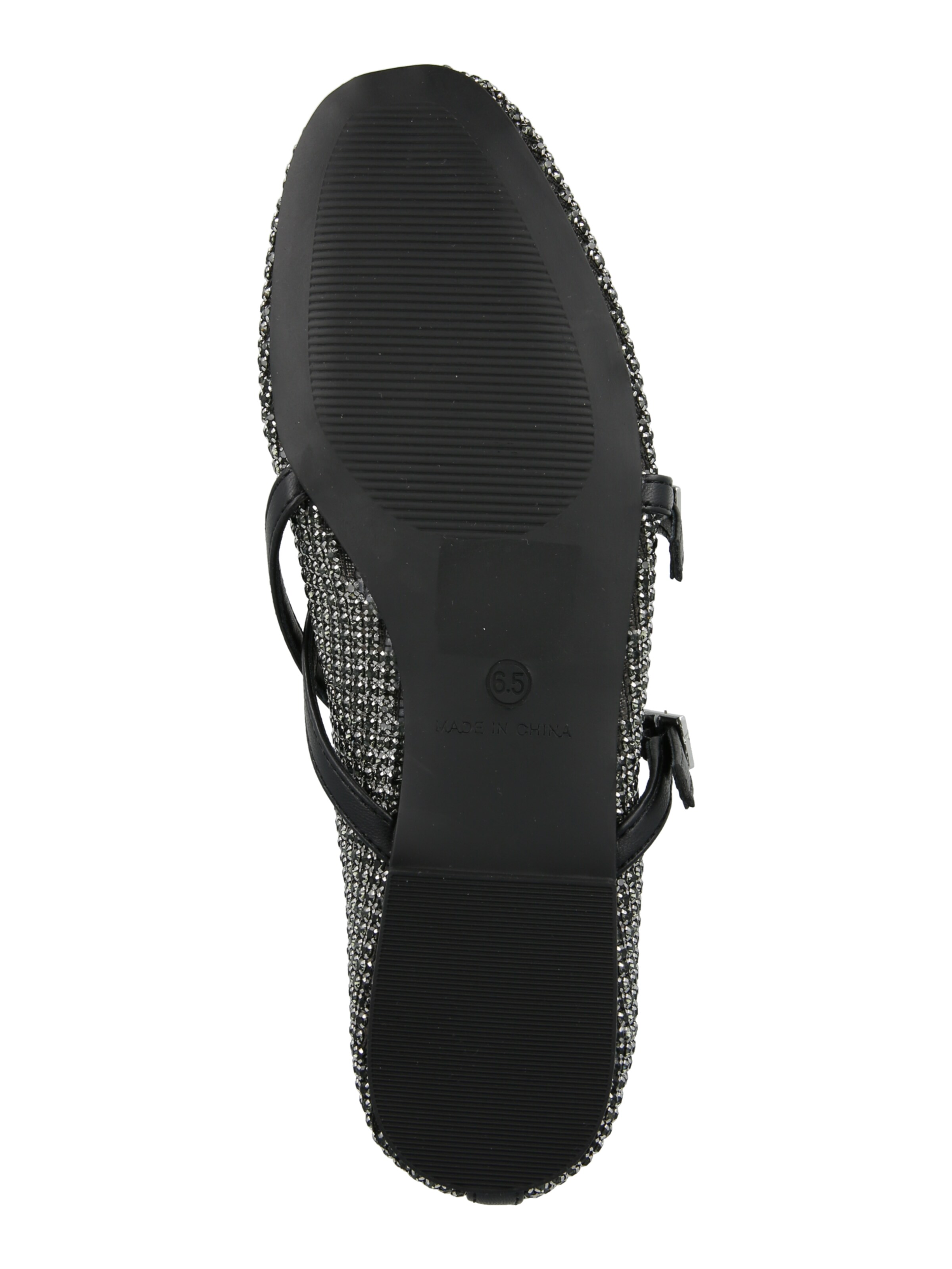 STEVE MADDEN Ballerina met riempjes 'Watchlist' in Zwart