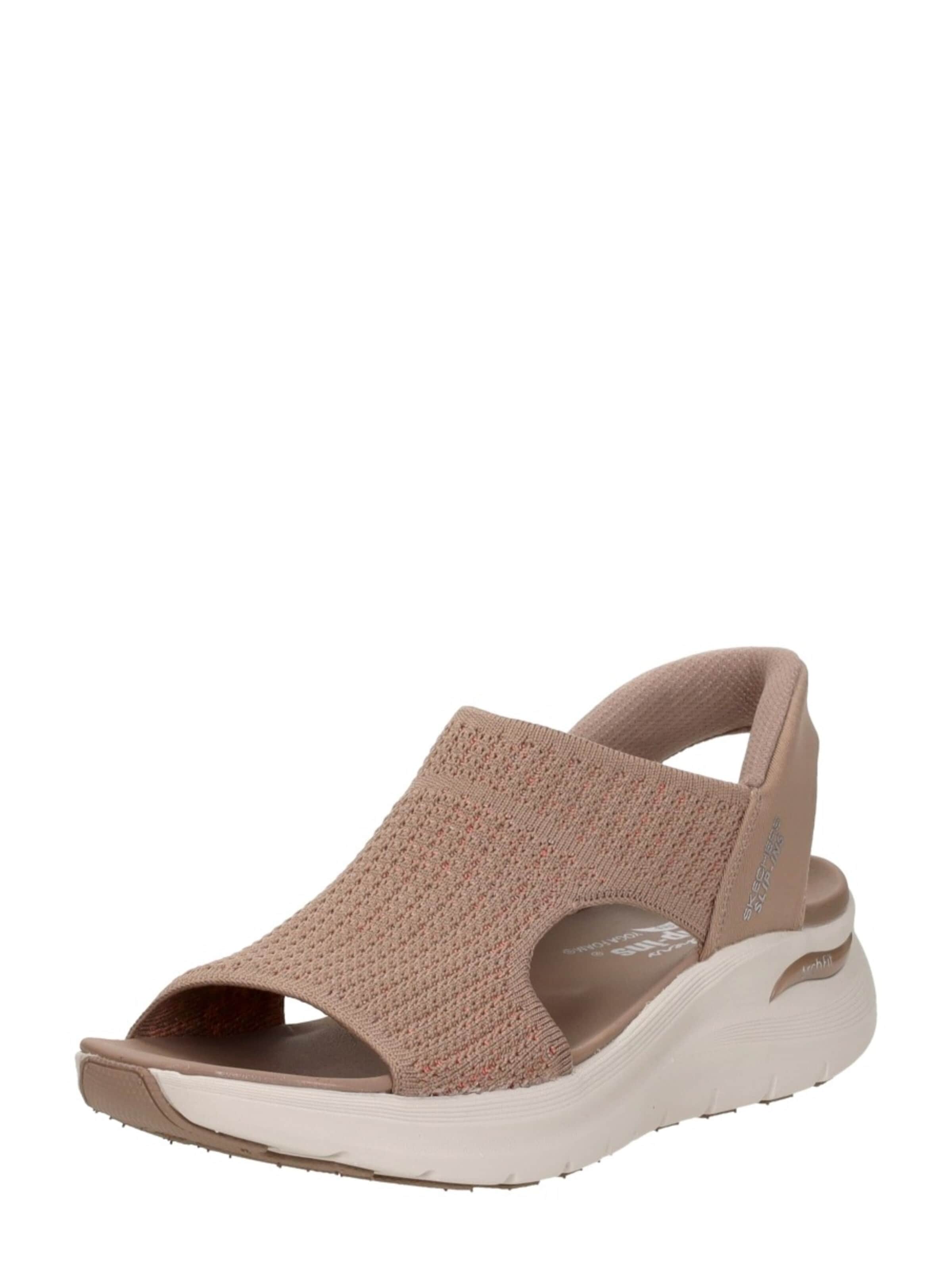 SKECHERS Sandaal 'Slip-Ins: Arch Fit 2.0 Sandal' in Bruin