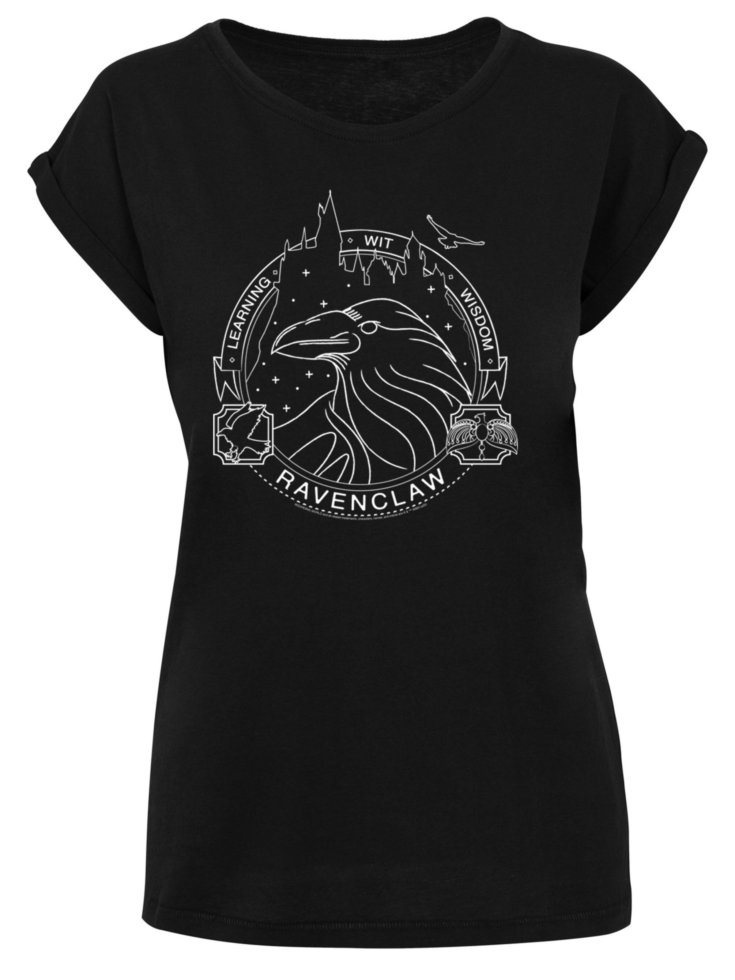 T-shirt 'Harry Potter Ravenclaw Seal' F4NT4STIC en noir : devant