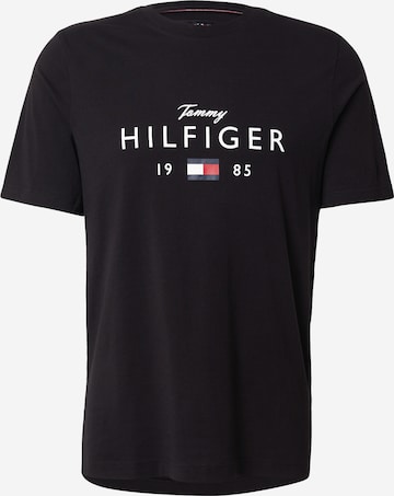 TOMMY HILFIGER Футболка 'BRAND LOVE' в Черный: спереди