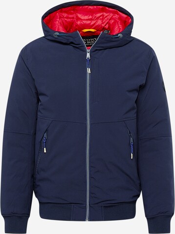 SCOTCH & SODA Tussenjas in Blauw: voorkant