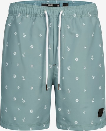 INDICODE JEANS Zwemshorts 'Maya' in Groen: voorkant