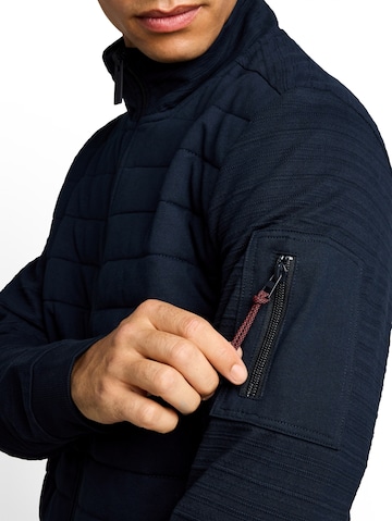 TOM TAILOR Sweatjacke in Blau
