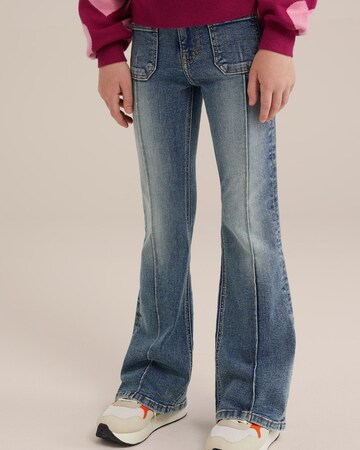 WE Fashion Flared Jeans in Blue