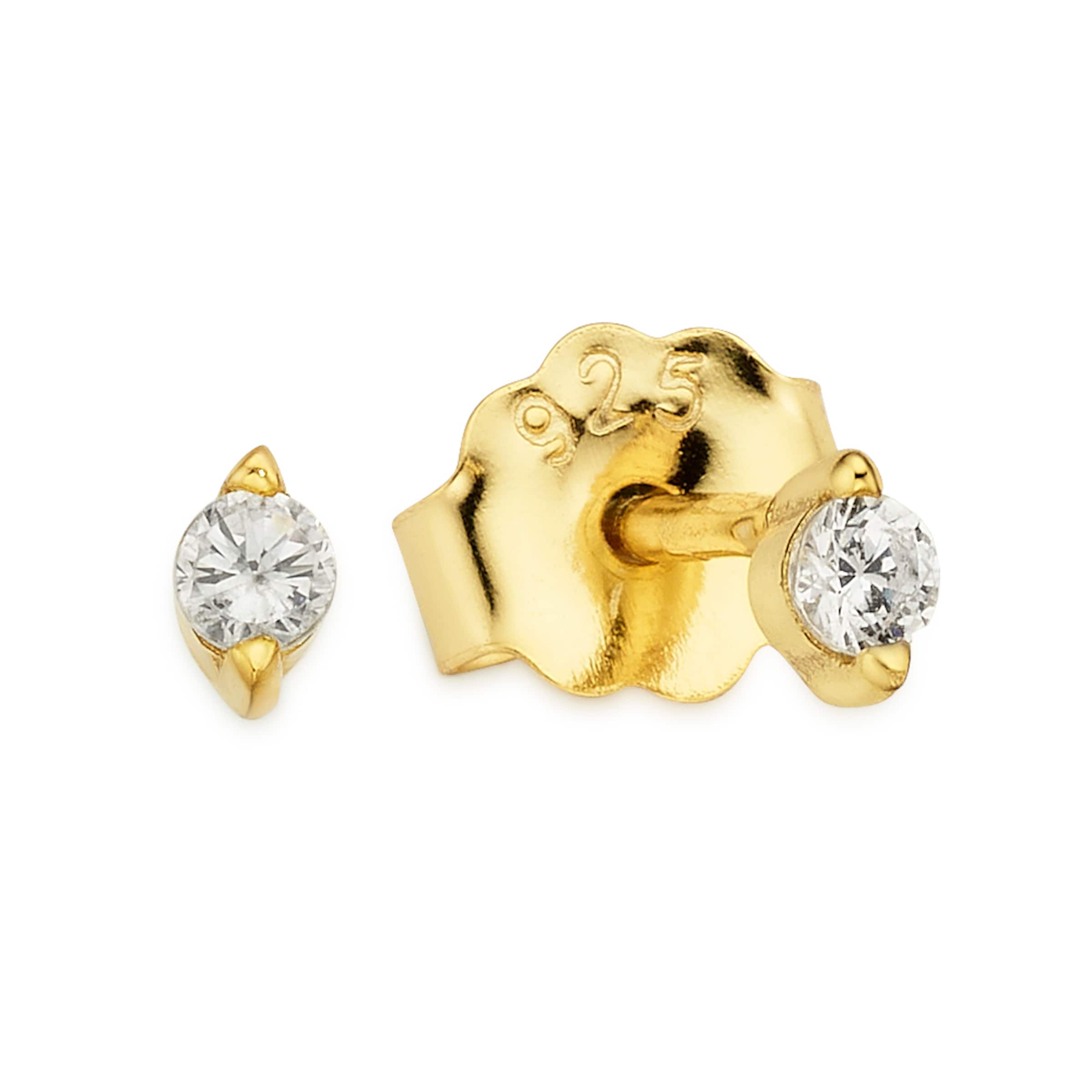 Aniston Earrings in Gold: front