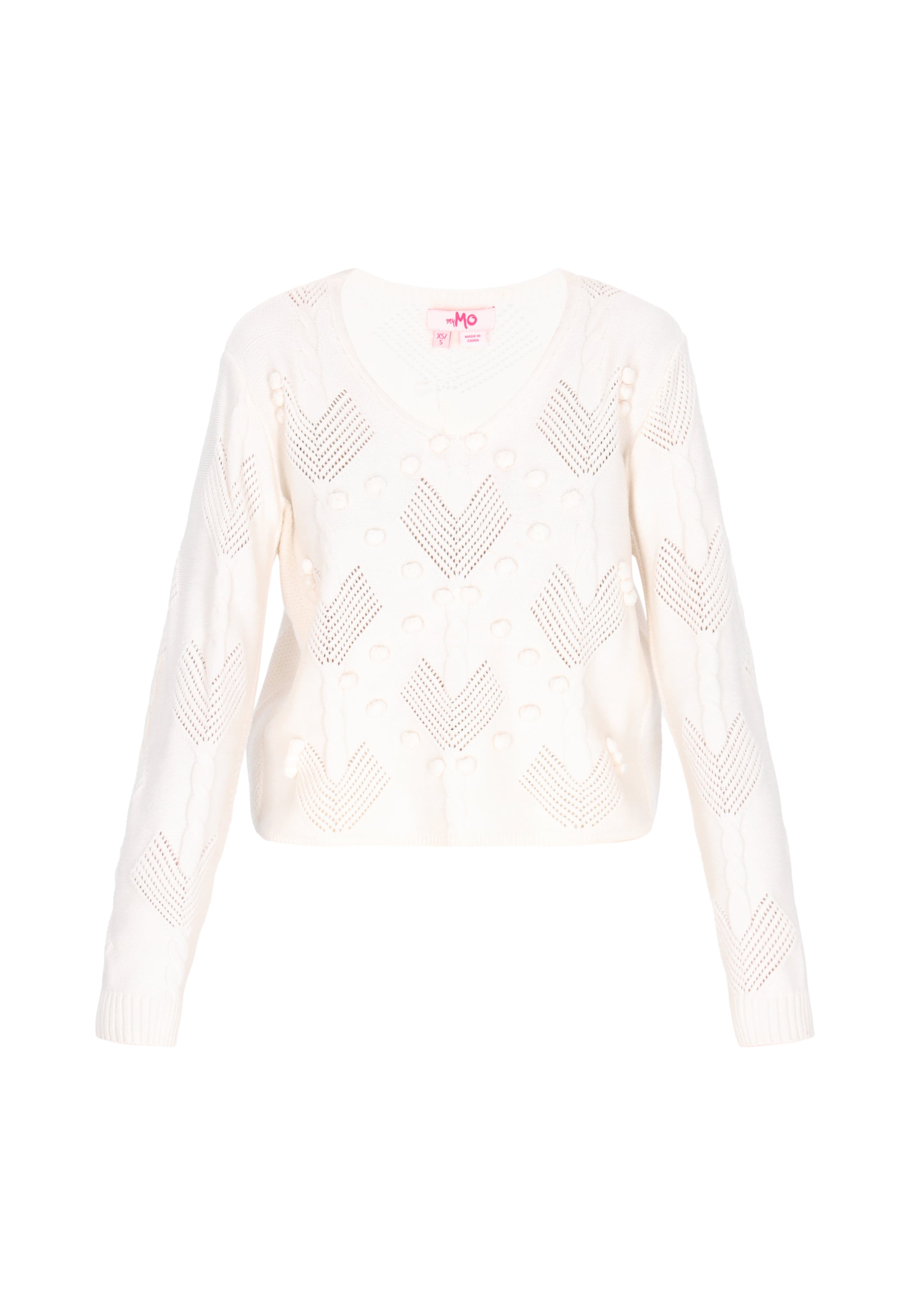 MYMO Sweater in White: front