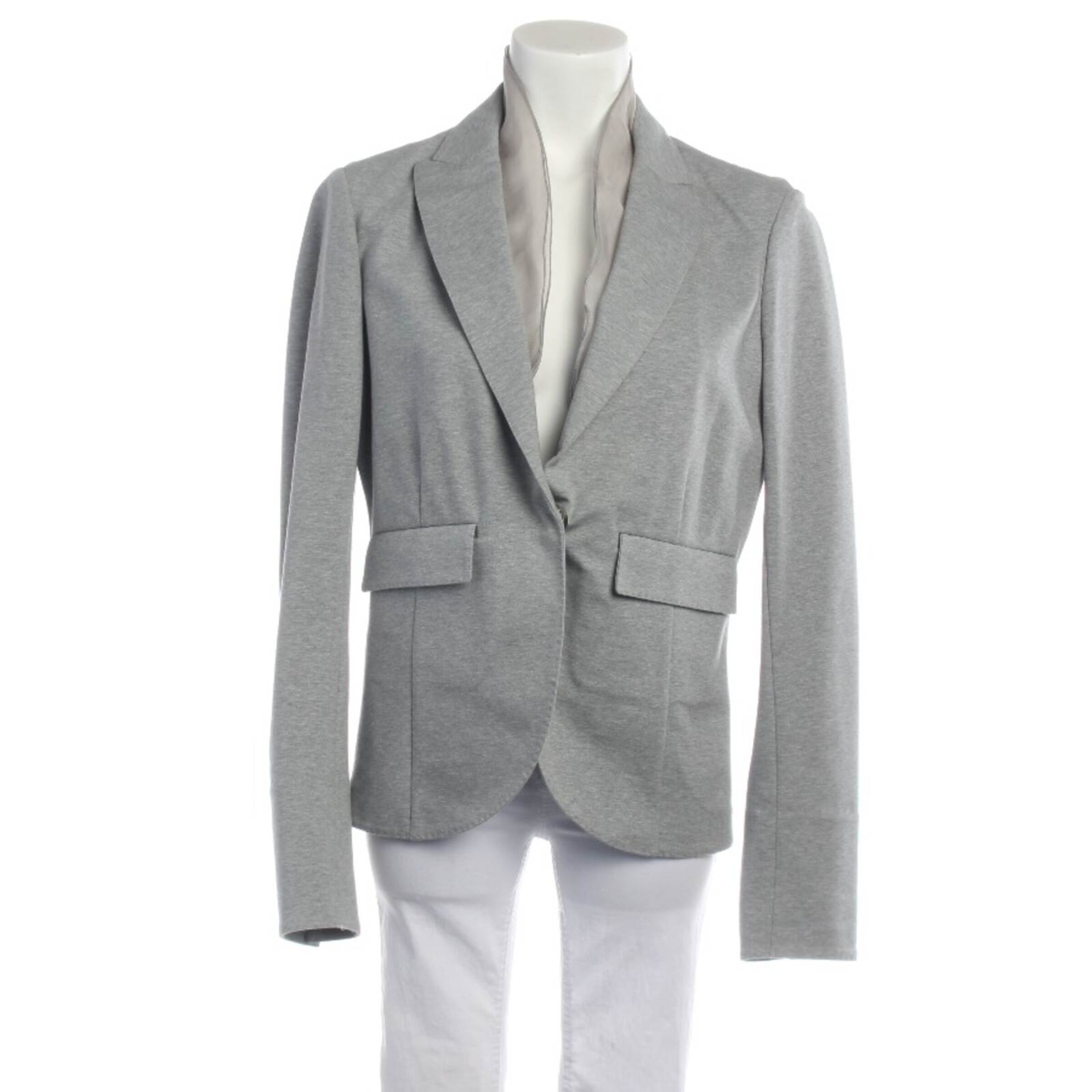 Brunello Cucinelli Blazer in L in Grey: front