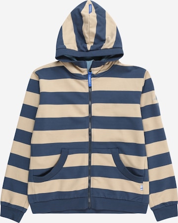 FINKID Zip-Up Hoodie 'LAIVA' in Blue: front