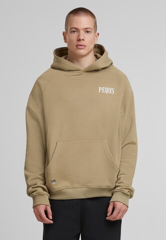 Felpa di Pequs in beige: frontale