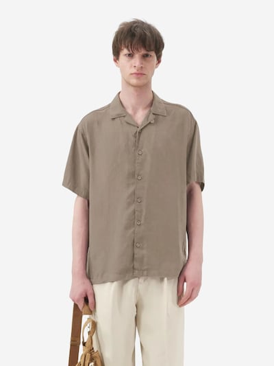 Giesto Button Up Shirt in S in Khaki, Item view