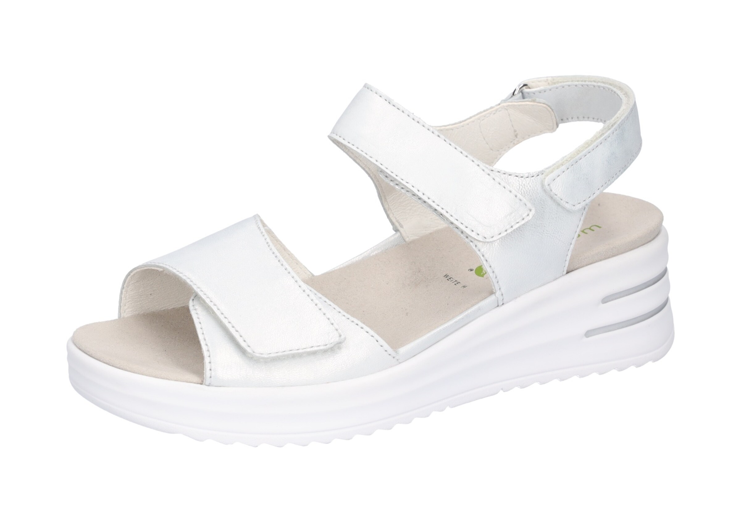 WALDLÄUFER Sandale in silber, Produktansicht