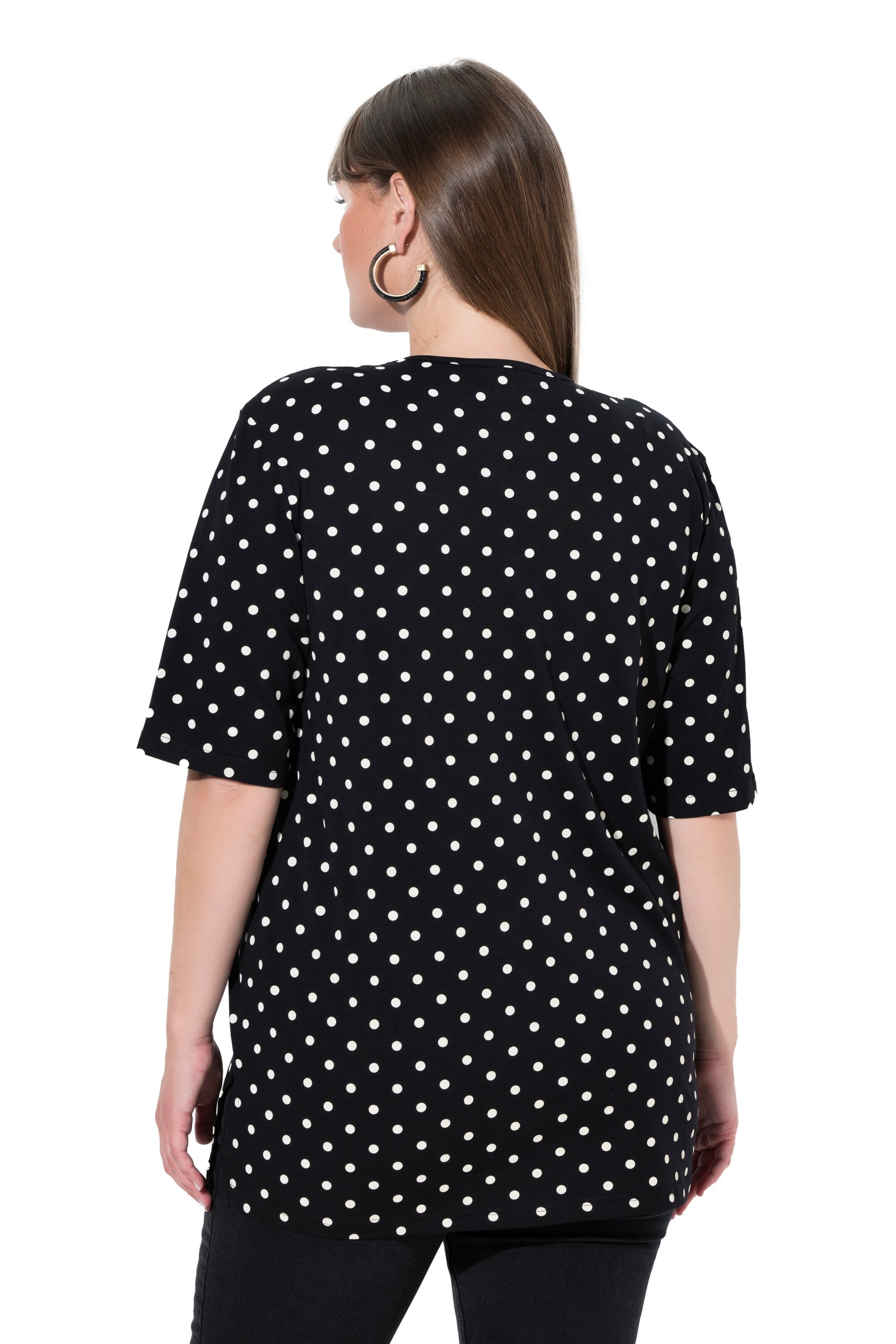 Ulla Popken T-Shirt in Schwarz: Vorderseite