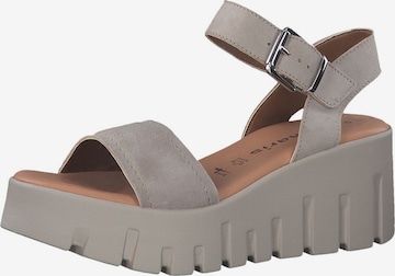 TAMARIS Sandals in Grey: front