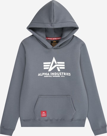 ALPHA INDUSTRIES - Sweatshirt em cinzento: frente