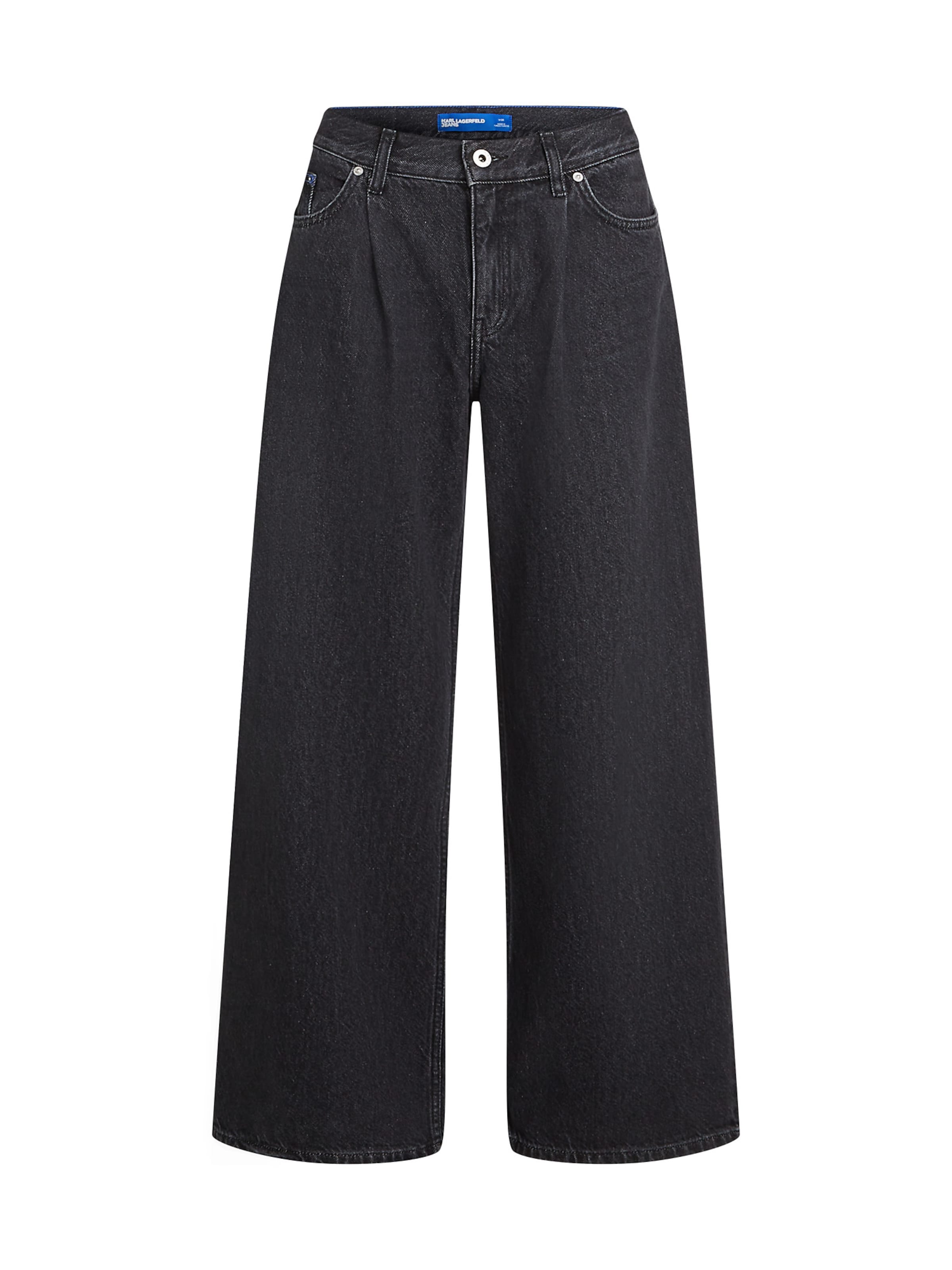 Wide leg Jeans di KARL LAGERFELD JEANS in nero: frontale