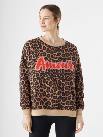Sweat-shirt CODELLO en marron : devant