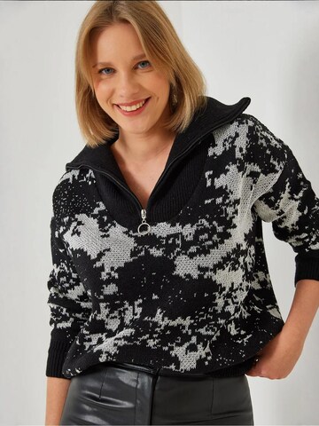 Bianco Lucci Pullover in Schwarz