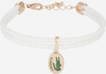 Bracelet LACOSTE en blanc : devant