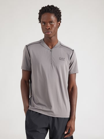 EA7 Emporio Armani Funktionsskjorte i grå: forside